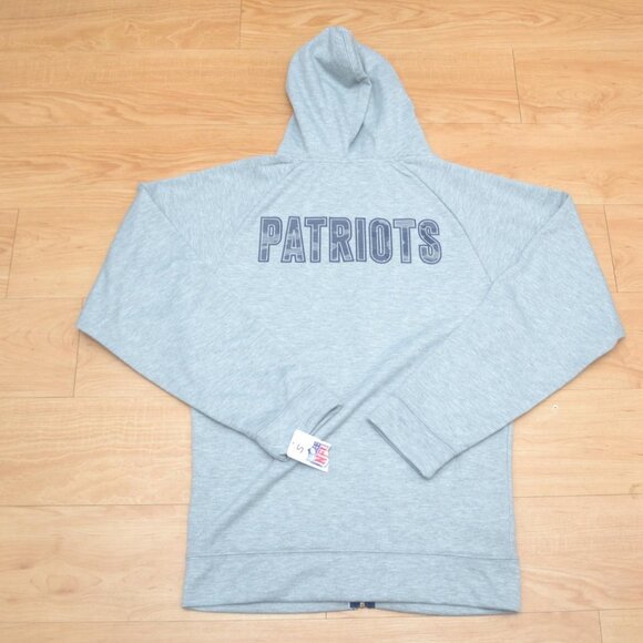 NFL New England Patriots Men's Full Zip Hooded Sweater BNWT SMALL - Picture 6 of 6